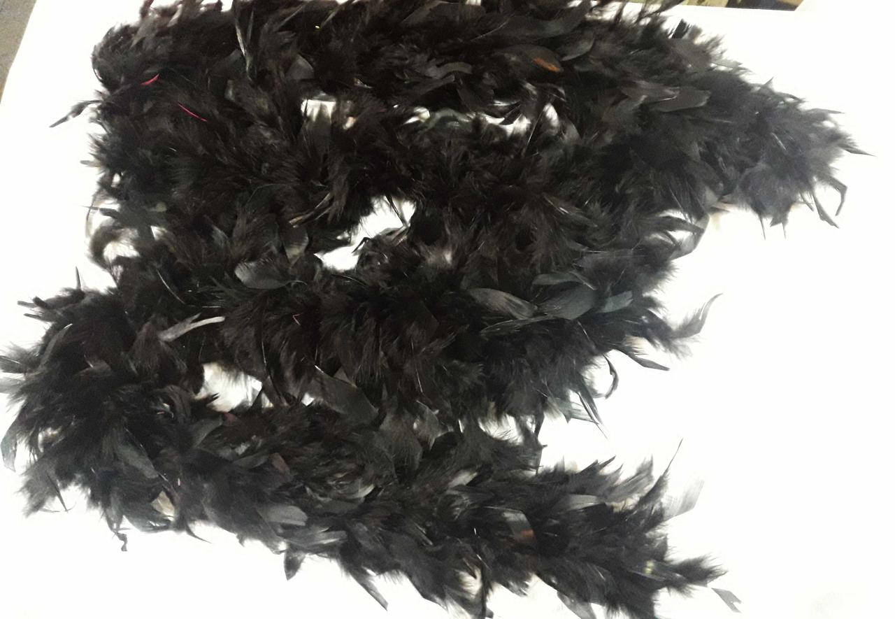 Боа карнавальное из перьев 1,8 м 70 грам, Боа перьевое декоративное Черное, Черный 
Боа карнавальное из перьев 1,8 м 70 грам, Боа перьевое декоративное Черное, Черный