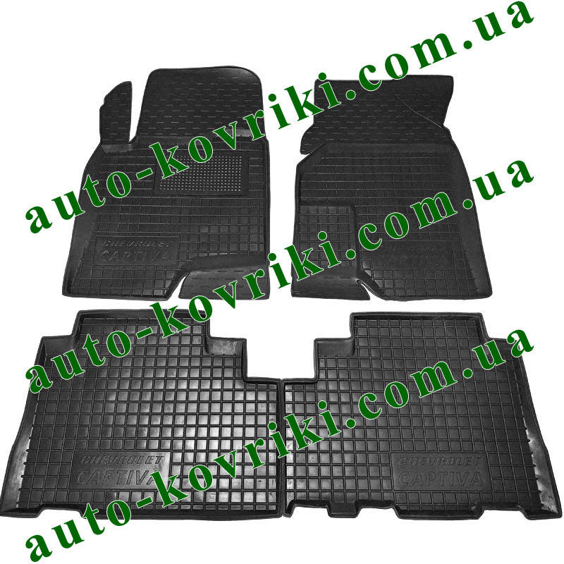 Резиновые коврики в салон Chevrolet Captiva I 2006-2018 (Avto-Gumm), Черный 
Резиновые коврики в салон Chevrolet Captiva I 2006-2018 (Avto-Gumm), Черный