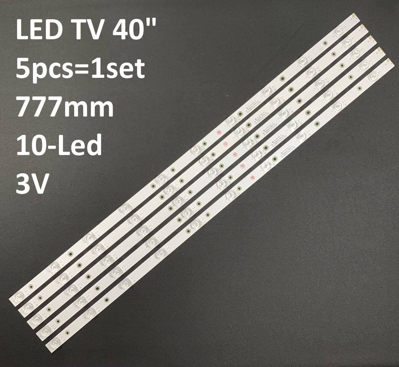 LED підсвітка TV 40" 777mm 10-led 3V RF-AB400E32-1001S-01 LB-C400F13-E2-C-G2-RF1 V390HJ5-XCPE1 5pcs=1set
LED підсвітка TV 40" 777mm 10-led 3V RF-AB400E32-1001S-01 LB-C400F13-E2-C-G2-RF1 V390HJ5-XCPE1 5pcs=1set