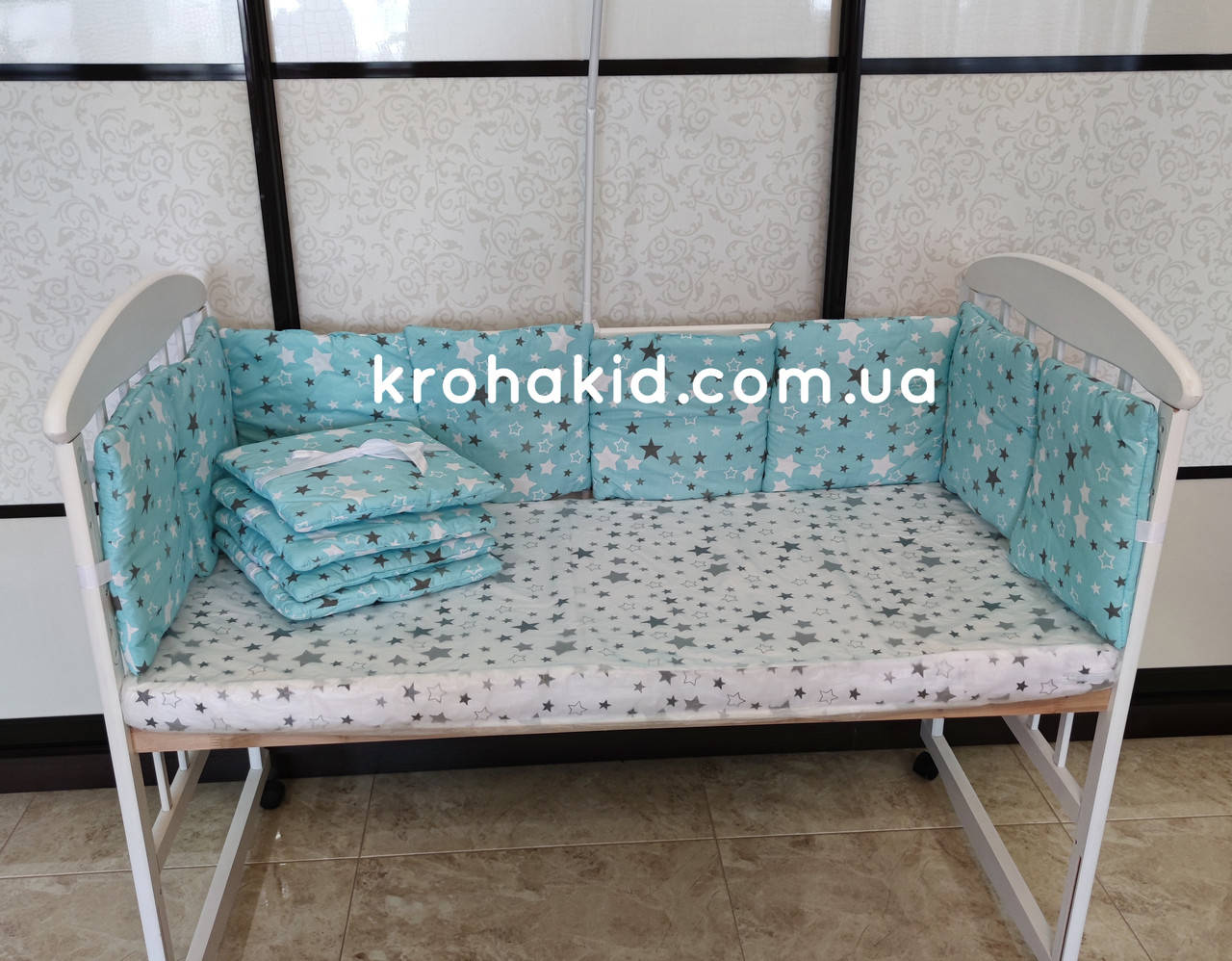 Защита (бортики) в детскую кроватку на 4 стороны из 12 подушек - 120*60 см / бампер в детскую кроватку
Защита (бортики) в детскую кроватку на 4 стороны из 12 подушек - 120*60 см / бампер в детскую кроватку