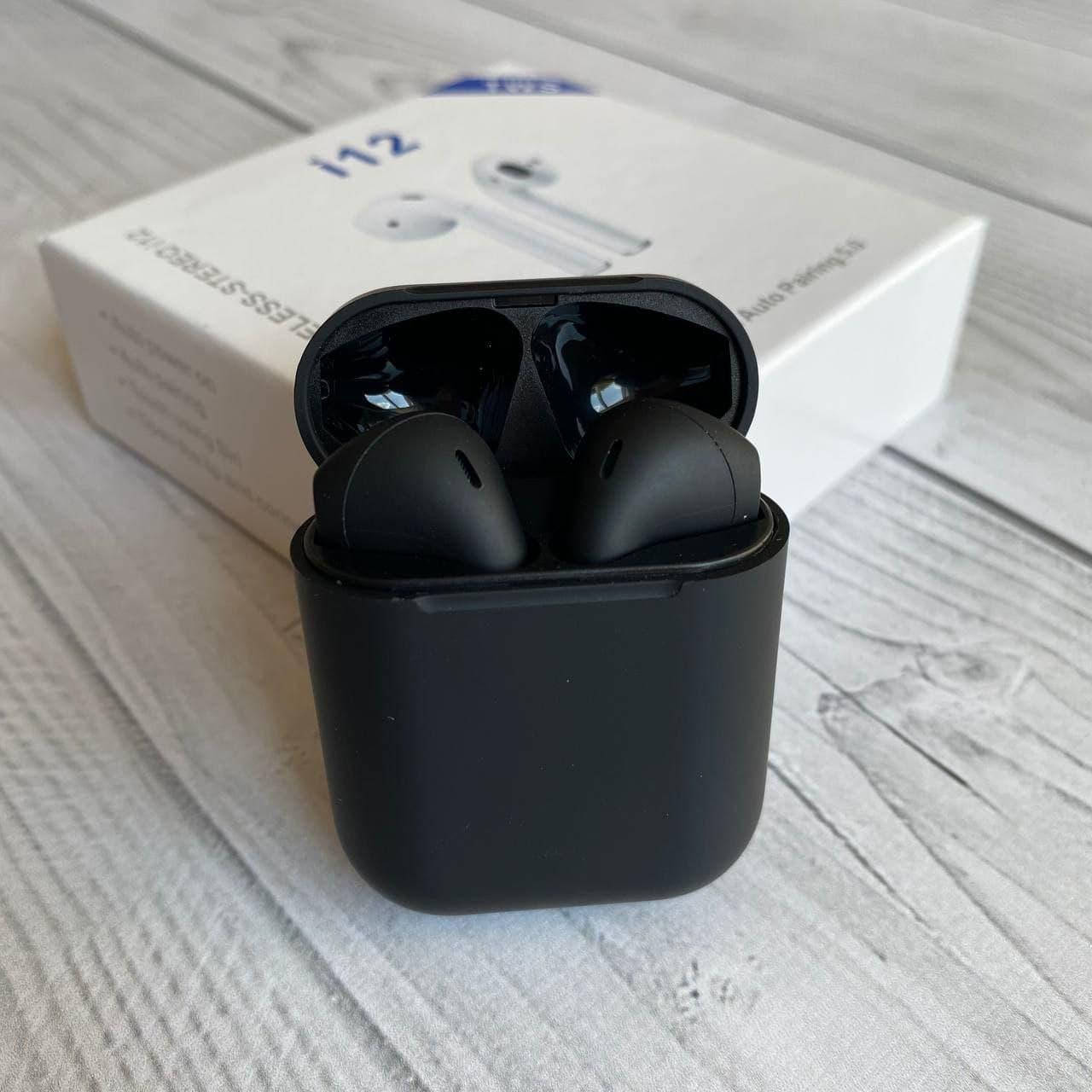 Беспроводные наушники i12 tws блютуз inpods 12 в черном цвете сенсорные с микрофоном, Черный
Беспроводные наушники i12 tws блютуз inpods 12 в черном цвете сенсорные с микрофоном, Черный