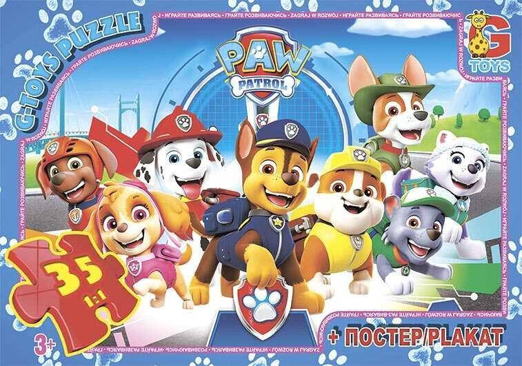Пазлы 35 эл. "G Toys" "Щенячий Патруль" PW 0855 (62) +постер, размер элемента 5х5см, размер собранной
Пазлы 35 эл. "G Toys" "Щенячий Патруль" PW 0855 (62) +постер, размер элемента 5х5см, размер собранной