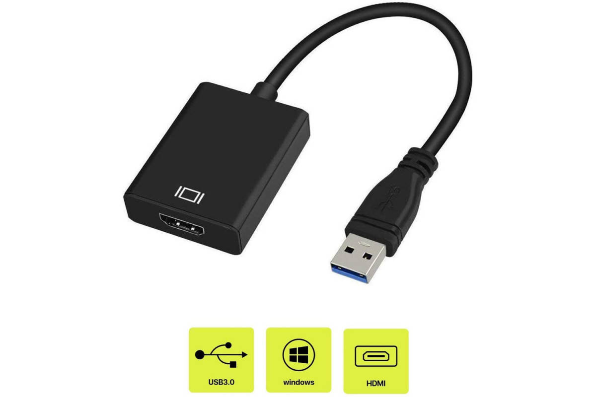 Переходник для Компьютера USB на HDMI адаптер для подключения HDMI на USB 3.0 для проектора windows
Переходник для Компьютера USB на HDMI адаптер для подключения HDMI на USB 3.0 для проектора windows