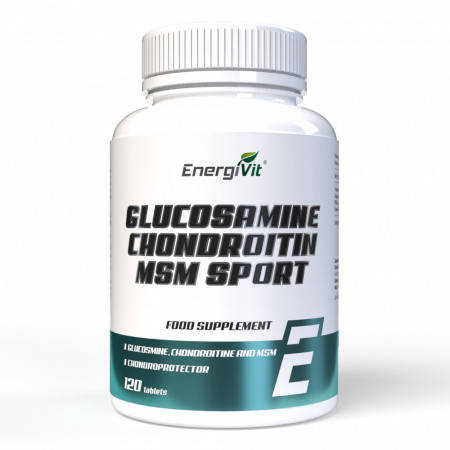 Глюкозамин хондроитин МСМ SPORT - EnergiVit Glucosamine Chondroitin MSM SPORT / 120 tablets
Глюкозамин хондроитин МСМ SPORT - EnergiVit Glucosamine Chondroitin MSM SPORT / 120 tablets