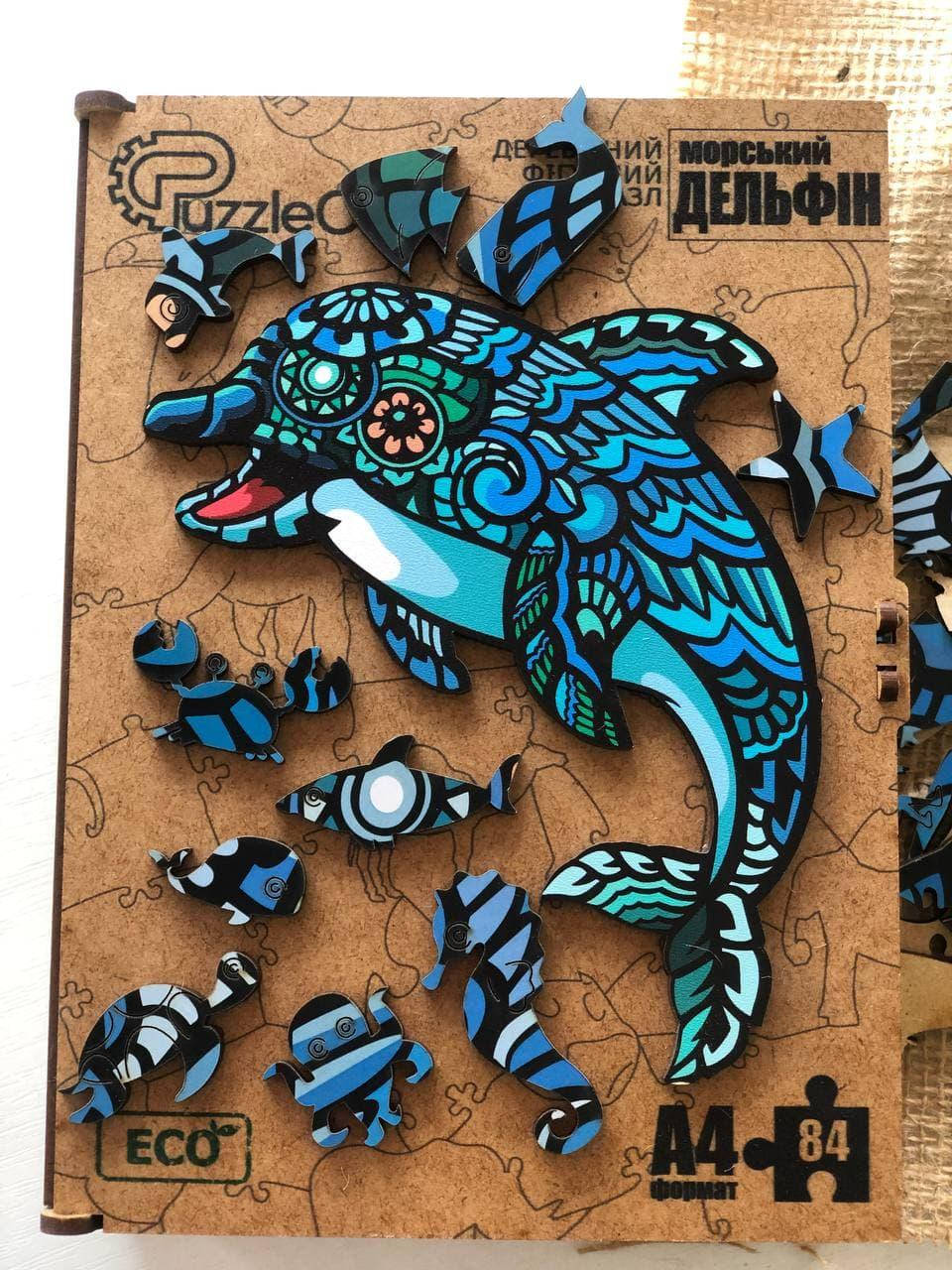 Пазлы головоломка из дерева Морской дельфин, деревянные эко пазлы Puzzleok формат А4 (PuzA4-00024)
Пазлы головоломка из дерева Морской дельфин, деревянные эко пазлы Puzzleok формат А4 (PuzA4-00024)