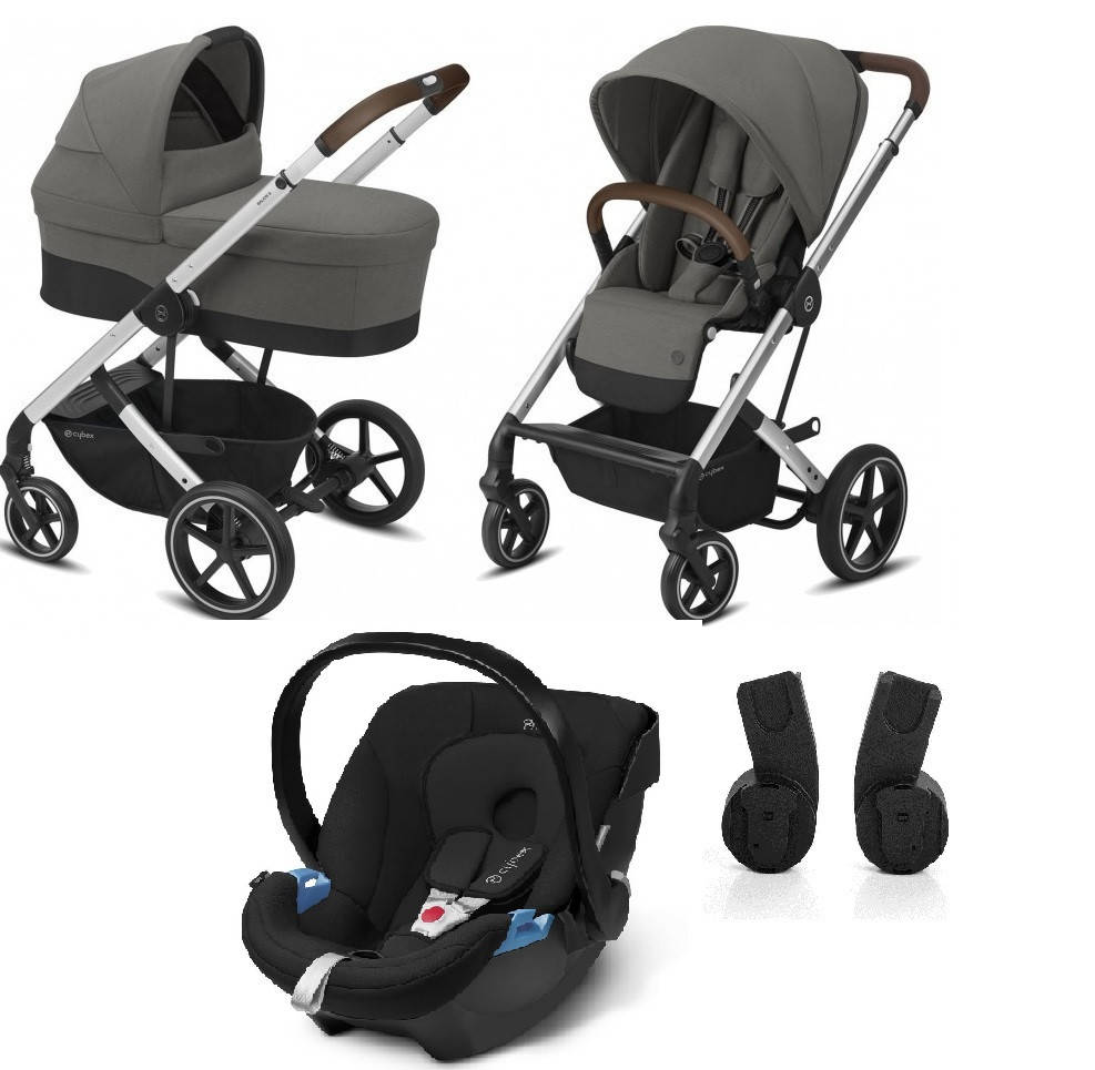 Коляска Cybex Balios S Lux SLV 3 в 1 / Soho Grey mid grey Автокресло Aton Pure Black + Адапторы
Коляска Cybex Balios S Lux SLV 3 в 1 / Soho Grey mid grey Автокресло Aton Pure Black + Адапторы