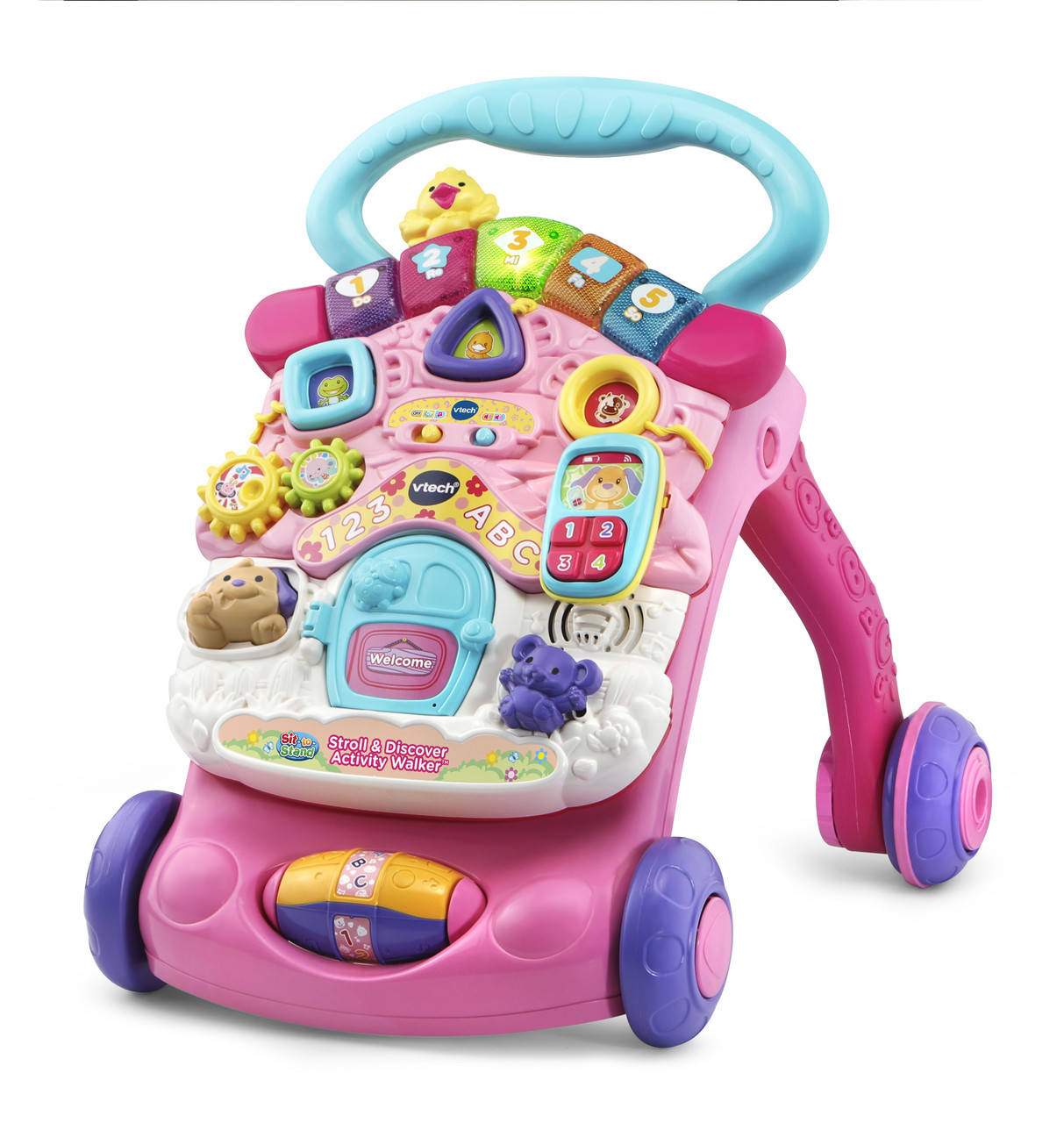 VTech Ходунки-толкатели игровой центр розовые Stroll Discover Activity Walker pink
VTech Ходунки-толкатели игровой центр розовые Stroll Discover Activity Walker pink