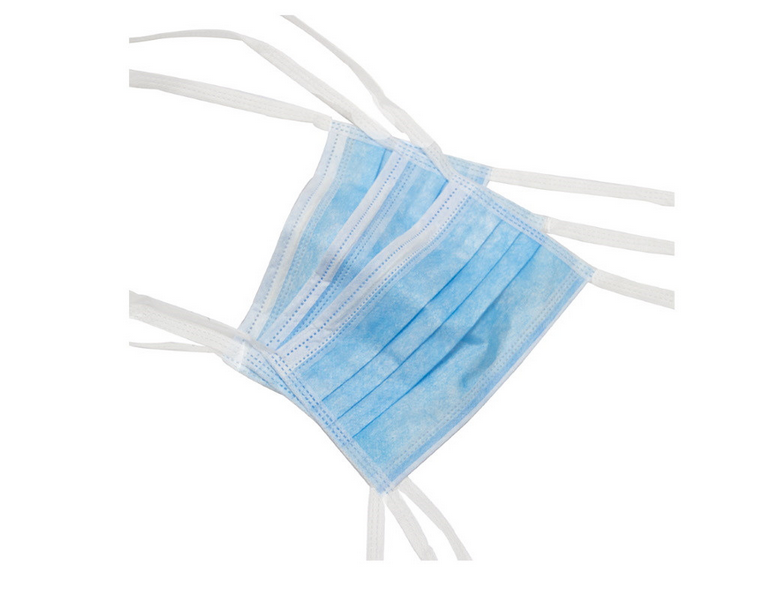 Маска медицинская хирургическая на завязках «Славна®» стерильная, Голубой
Маска медицинская хирургическая на завязках «Славна®» стерильная, Голубой