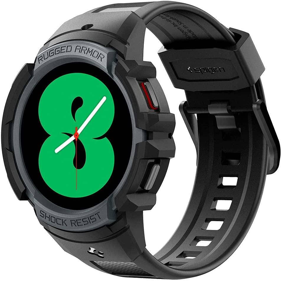 Чехол и ремешок Spigen для Galaxy Watch 4 (40mm) Rugged Armor Pro 2 in 1, Charcoal Gray (ACS03165)
Чехол и ремешок Spigen для Galaxy Watch 4 (40mm) Rugged Armor Pro 2 in 1, Charcoal Gray (ACS03165)