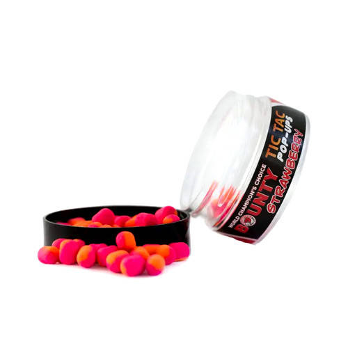 Бойлы pop-up Bounty Tic-Tac Strawberry 6*8mm 
Бойлы pop-up Bounty Tic-Tac Strawberry 6*8mm