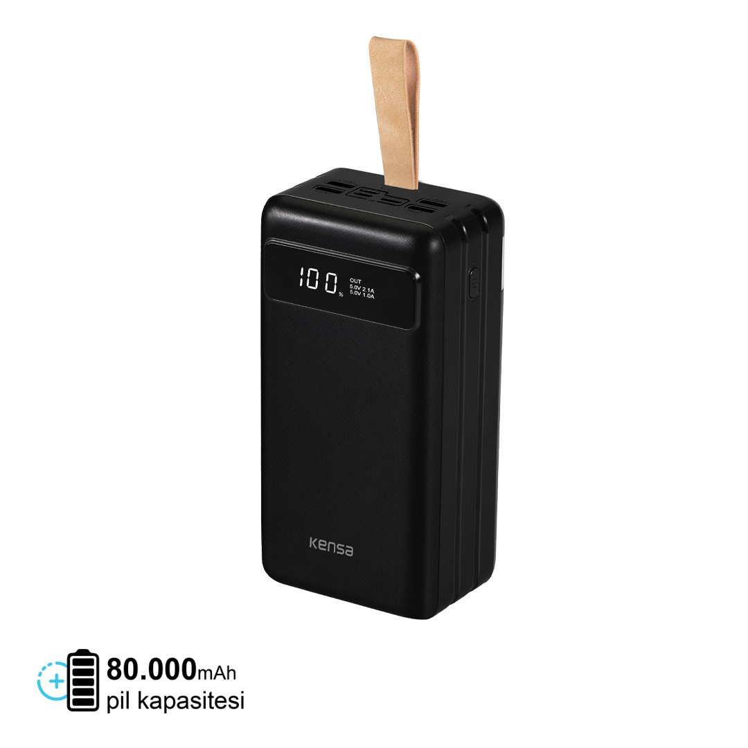 Внешний аккумулятор повербанк Kensa KP-45 80000mAh 2.1A 5W USB/Type-C/MicroUSB/Lightning Black
Внешний аккумулятор повербанк Kensa KP-45 80000mAh 2.1A 5W USB/Type-C/MicroUSB/Lightning Black
