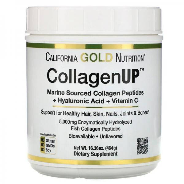 California Gold Nutrition Морской коллаген в порошке с гиалуроновой кислотой и витамином C 464 г
California Gold Nutrition Морской коллаген в порошке с гиалуроновой кислотой и витамином C 464 г