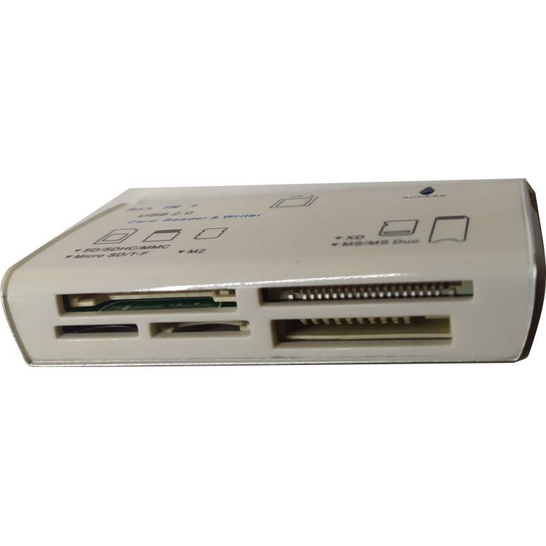 Кардридер TD2051 USB 2.0 SD/MMC/RS-MMC/miniSD/TF/MS/MS DUO/MS Pro DUO/M2/MicroSD/XD ATCOM Card Reader 10717, Белый
Кардридер TD2051 USB 2.0 SD/MMC/RS-MMC/miniSD/TF/MS/MS DUO/MS Pro DUO/M2/MicroSD/XD ATCOM Card Reader 10717, Белый