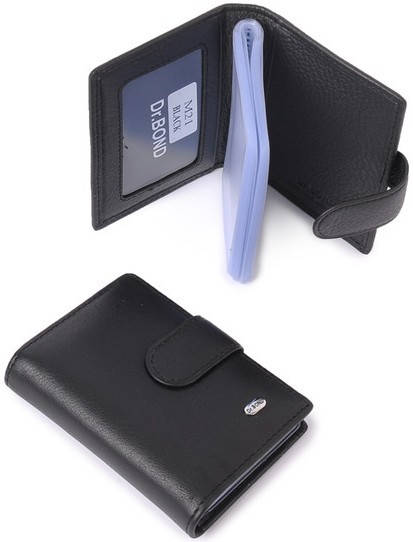 Кожаная визитница Dr.Bond, Черный
Кожаная визитница Dr.Bond, Черный