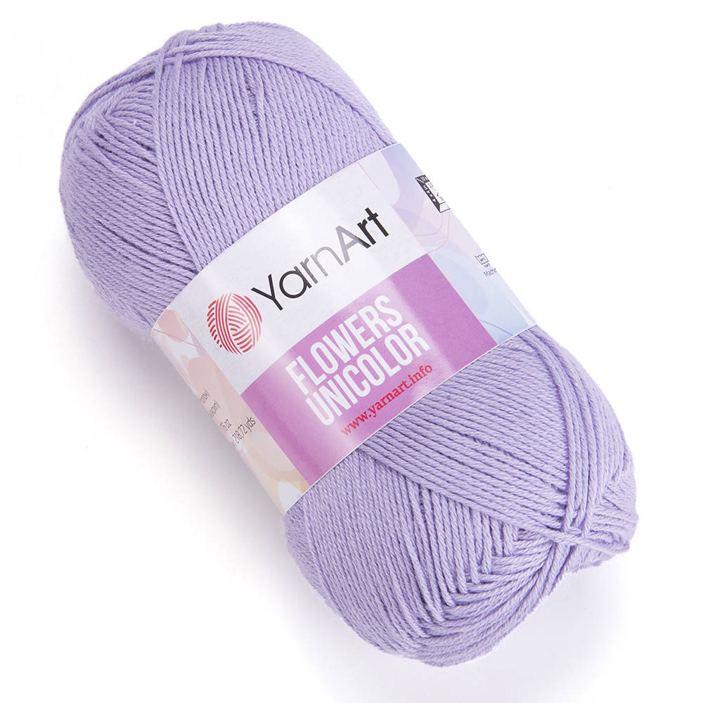 YarnArt Flowers Unicolor (ЯрнАрт Фловерс Униколор) № 747 лиловый (Пряжа коттон, нитки для вязания)
YarnArt Flowers Unicolor (ЯрнАрт Фловерс Униколор) № 747 лиловый (Пряжа коттон, нитки для вязания)