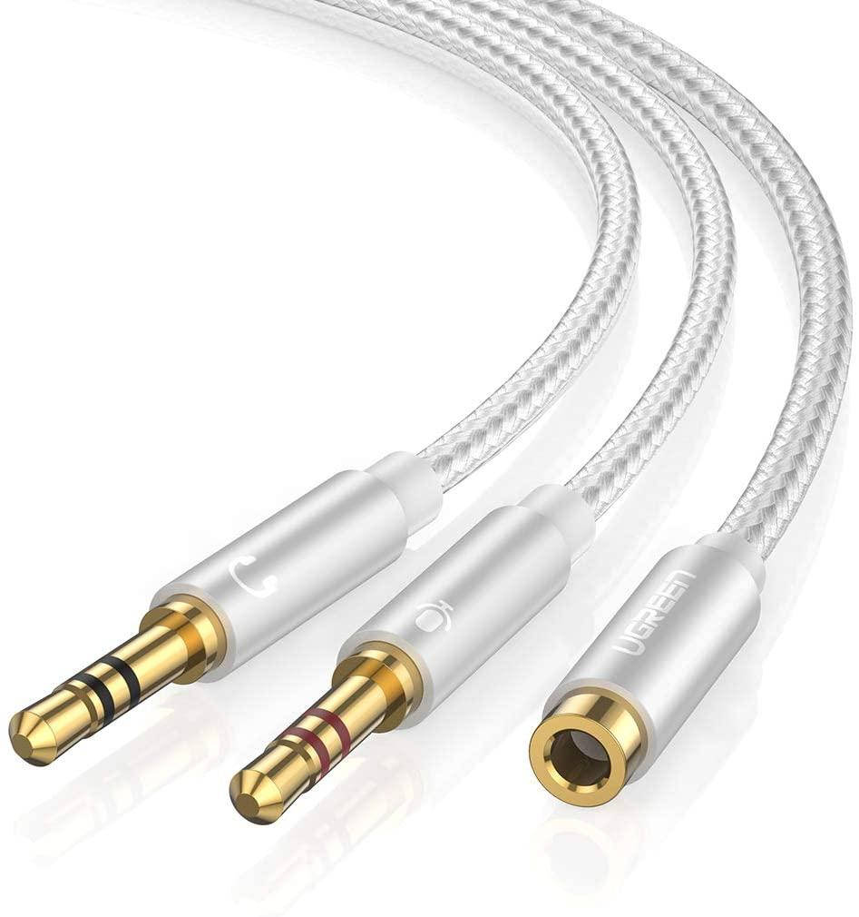 Сплиттер Ugreen переходник-разветвитель 3.5mm 2 AM to 3.5mm AF с нейлоновой оплеткой 20СМ Metal Silver AV140, Белый
Сплиттер Ugreen переходник-разветвитель 3.5mm 2 AM to 3.5mm AF с нейлоновой оплеткой 20СМ Metal Silver AV140, Белый