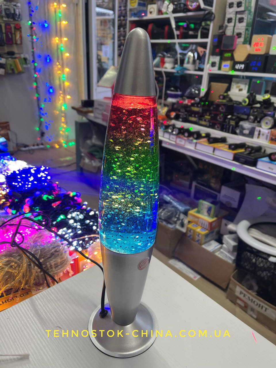 Лава лампа с блестки звездами 41 см трехцветная ночник Motion Lamp светильник глиттер лампа 
Лава лампа с блестки звездами 41 см трехцветная ночник Motion Lamp светильник глиттер лампа