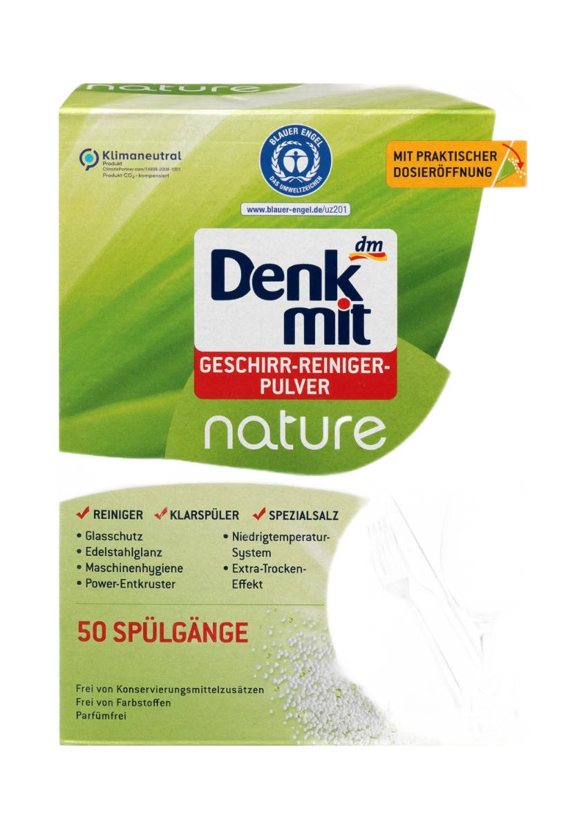 Бесфосфатный порошок Денкмит Натуре для посудомоечных машин Denkmit Nature Geschirr- reiniger 1 кг 50 циклов
Бесфосфатный порошок Денкмит Натуре для посудомоечных машин Denkmit Nature Geschirr- reiniger 1 кг 50 циклов