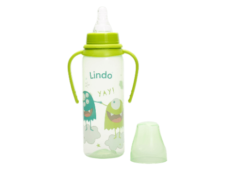 Пляшка кольорова 250 мл з ручками та силіконовою соскою LI 139
Пляшка кольорова 250 мл з ручками та силіконовою соскою LI 139