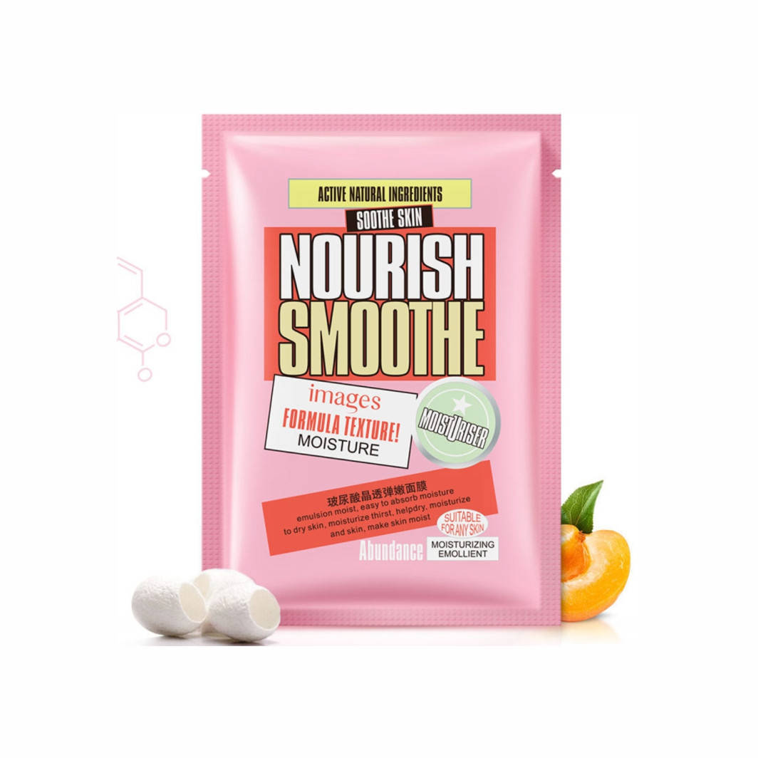 Увлажняющая тканевая маска с протеином шелка и персиком Images Peach Nourish Smoothe Mask
Увлажняющая тканевая маска с протеином шелка и персиком Images Peach Nourish Smoothe Mask