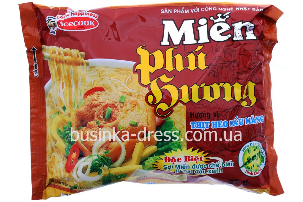 Бобовая лапша быстрого приготовления MIEN PHU BUONG - SUON HEO Свинина с бамбуковыми побегами 57г (Вьетнам)
Бобовая лапша быстрого приготовления MIEN PHU BUONG - SUON HEO Свинина с бамбуковыми побегами 57г (Вьетнам)