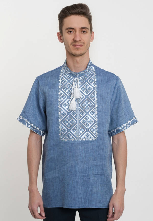 Мужская льняная вышиванка с коротким рукавом, арт. 4219к.р. 54
Мужская льняная вышиванка с коротким рукавом, арт. 4219к.р. 54