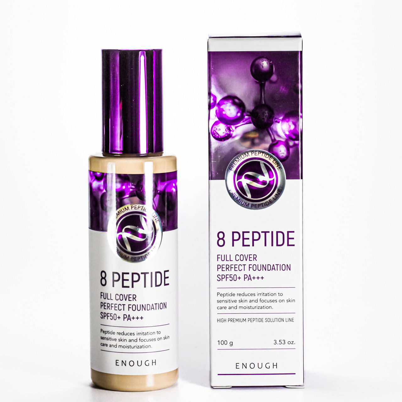 Тональный крем для лица Enough 8 Peptide Full Cover Perfect Foundation 100 мл № 13 Бежевый
Тональный крем для лица Enough 8 Peptide Full Cover Perfect Foundation 100 мл № 13 Бежевый