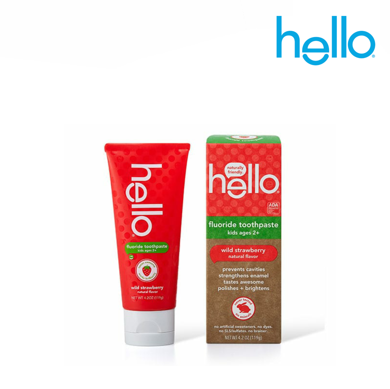 Детская зубная паста Hello с фторидом и ксилитом от 2-6 лет (вкус лесной клубники), 119 г
Детская зубная паста Hello с фторидом и ксилитом от 2-6 лет (вкус лесной клубники), 119 г