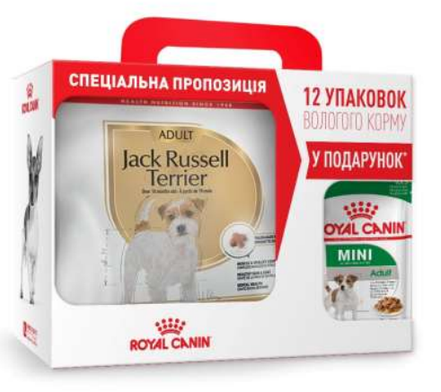 Royal Canin Jack Russell Terrier Adult 3кг+ 12паучей в подарок для собак джек-рассел-терьер
Royal Canin Jack Russell Terrier Adult 3кг+ 12паучей в подарок для собак джек-рассел-терьер