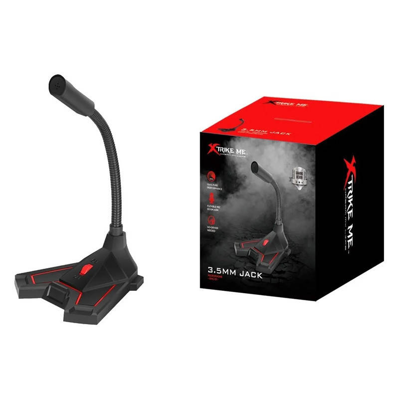 Игровой микрофон для ПК Xtrike Me 3.5 mm. Jack Настольный проводной микрофон для стримов, игр
Игровой микрофон для ПК Xtrike Me 3.5 mm. Jack Настольный проводной микрофон для стримов, игр