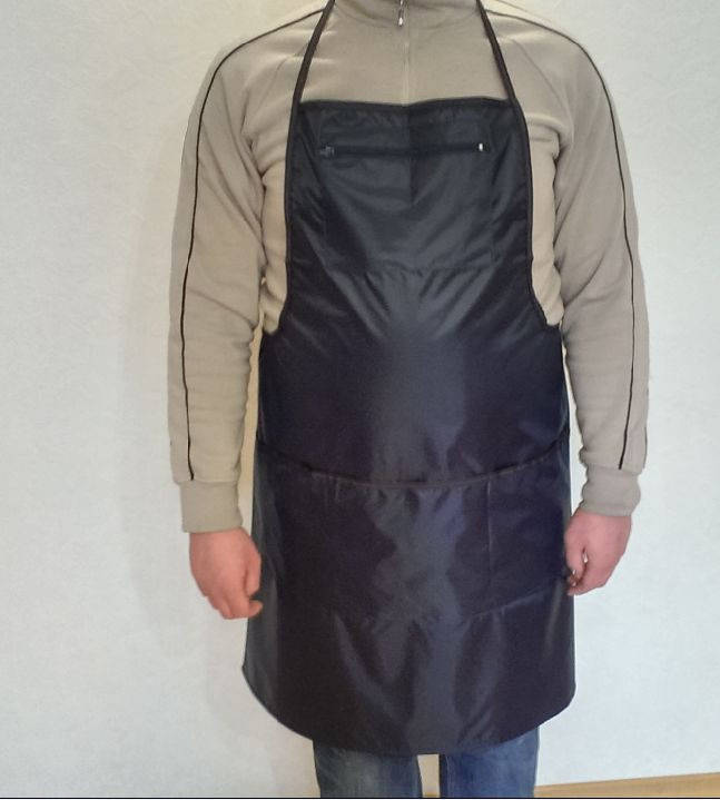 Фартук рабочий, болоньевый прорезиненный для продавцов рыбы, мяса, Черный
Фартук рабочий, болоньевый прорезиненный для продавцов рыбы, мяса, Черный