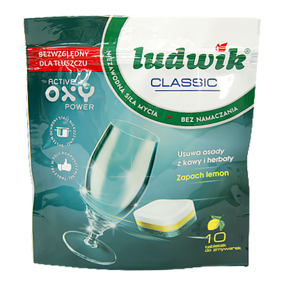 Таблетки для посудомийної машини Людвік лимон Ludwik classic lemon 10tbs 180g 8шт/ящ (Код : 00-00010956)
Таблетки для посудомийної машини Людвік лимон Ludwik classic lemon 10tbs 180g 8шт/ящ (Код : 00-00010956)