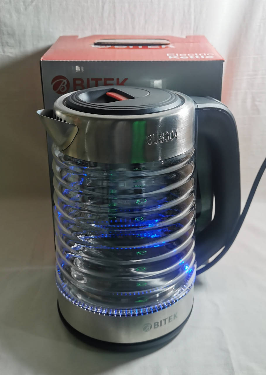 Чайник электрический стеклянный с подсветкой Bitek BT-3117
Чайник электрический стеклянный с подсветкой Bitek BT-3117