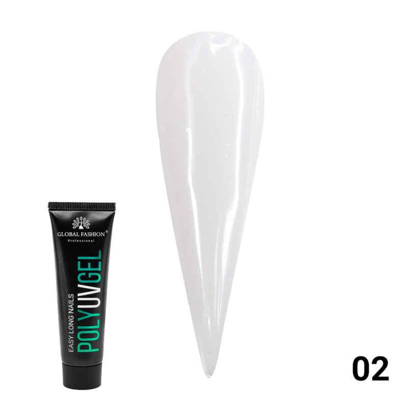 Полигель с шиммером Global Fashion 02, молочный
Полигель с шиммером Global Fashion 02, молочный