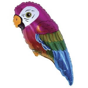 

Качество! Фольгированный шар на праздник FM Мини-фигура Попугай 43см X 21см, Разные цвета