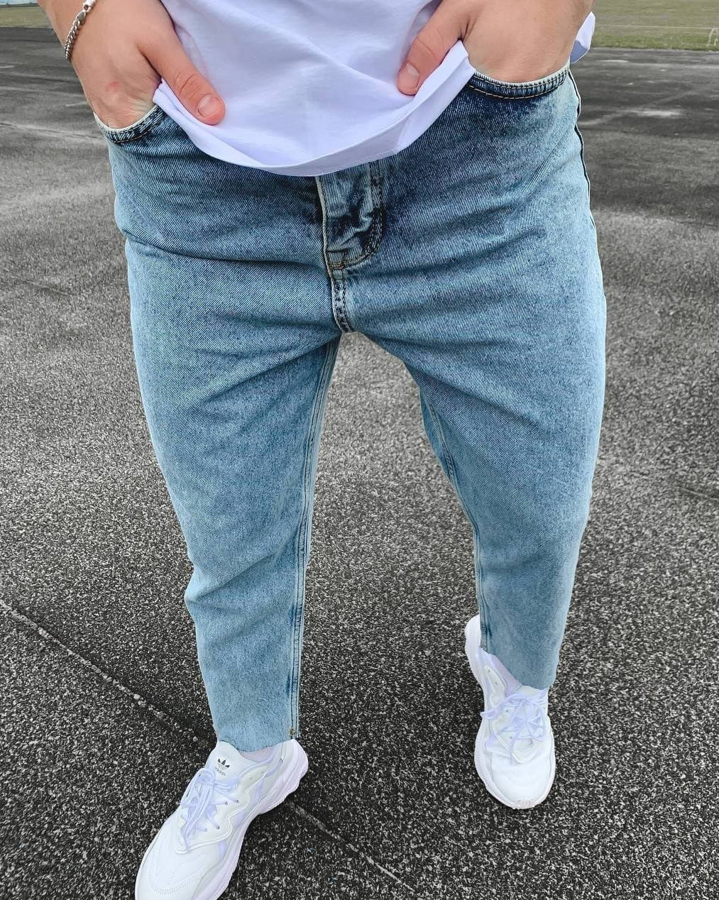 Молодежные турецкие МОМ Jeans, Мом джинсы мужские голубые с обрезанным низом весну осень
Молодежные турецкие МОМ Jeans, Мом джинсы мужские голубые с обрезанным низом весну осень