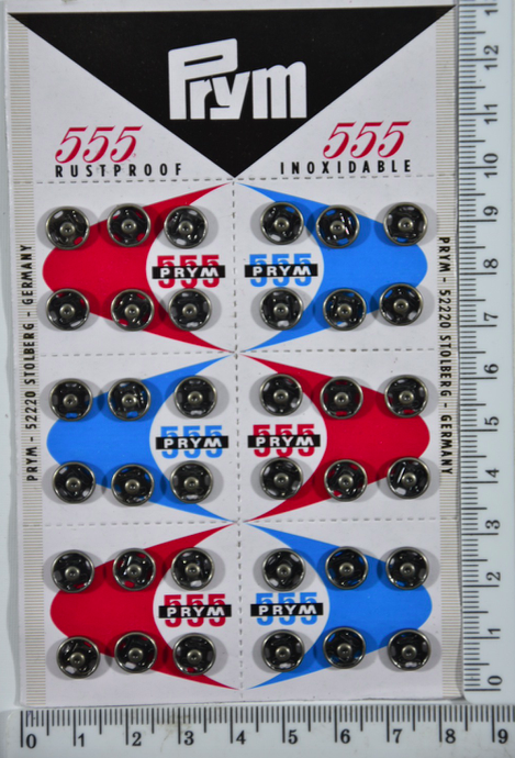 Кнопка пришивная нержавейка 8мм Германия "PRYM" черн уп=36шт
Кнопка пришивная нержавейка 8мм Германия "PRYM" черн уп=36шт