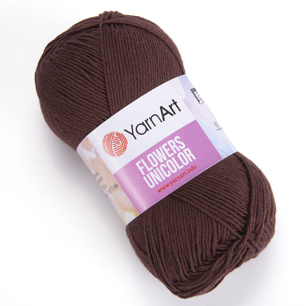 YarnArt Flowers Unicolor (ЯрнАрт Фловерс Униколор) № 766 шоколад (Пряжа коттон, нитки для вязания)
YarnArt Flowers Unicolor (ЯрнАрт Фловерс Униколор) № 766 шоколад (Пряжа коттон, нитки для вязания)