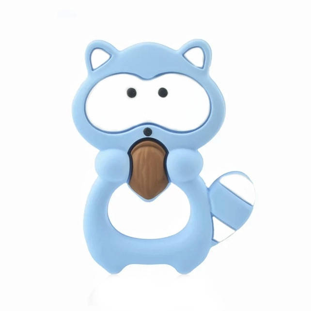 Енот грызунок (прорезыватель) для зубов силиконовый Голубой беби блю
Енот грызунок (прорезыватель) для зубов силиконовый Голубой беби блю