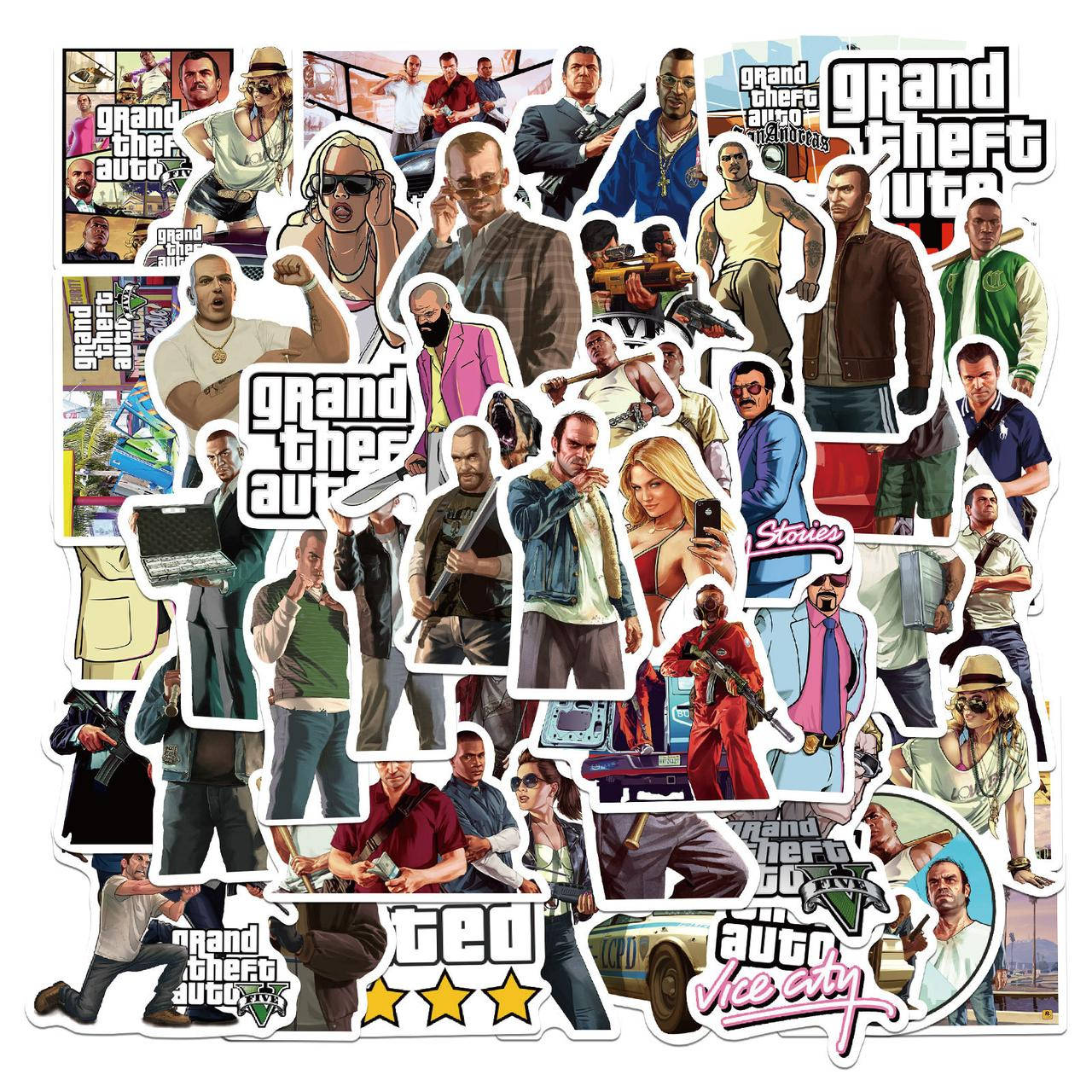 Набор наклеек GTA Grand Theft Auto, Gamer - 50 шт | ГТА , Геймер - Водостойкие стикеры для оклеивания
Набор наклеек GTA Grand Theft Auto, Gamer - 50 шт | ГТА , Геймер - Водостойкие стикеры для оклеивания
