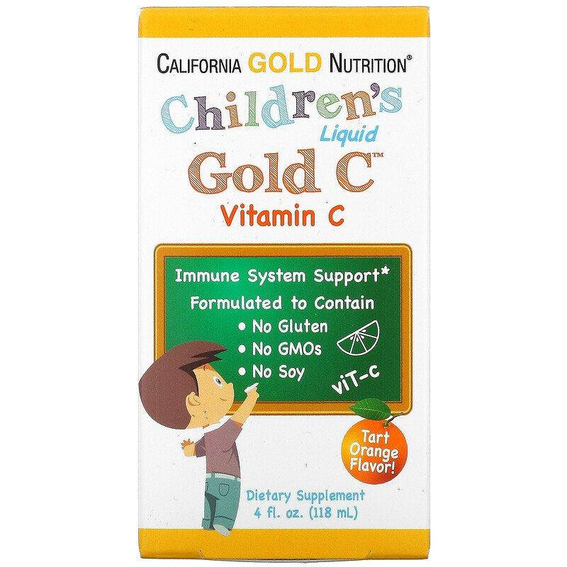 California Gold Nutrition, витамин C в жидкой форме для детей, класса USP, со вкусом терпкого апельсина, 118 м
California Gold Nutrition, витамин C в жидкой форме для детей, класса USP, со вкусом терпкого апельсина, 118 м