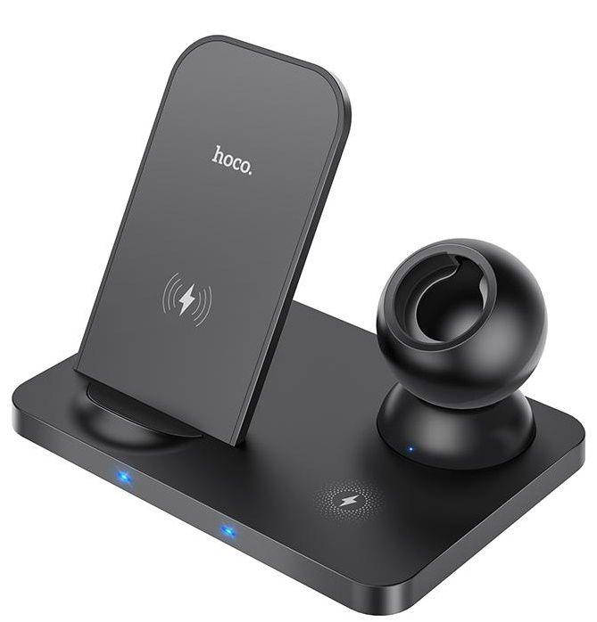 Беспроводное (индукционное) зарядное устройство Hoco CW33 Ultra-Charge 3-in-1 Vertical Wireless 15W Black, Черный
Беспроводное (индукционное) зарядное устройство Hoco CW33 Ultra-Charge 3-in-1 Vertical Wireless 15W Black, Черный