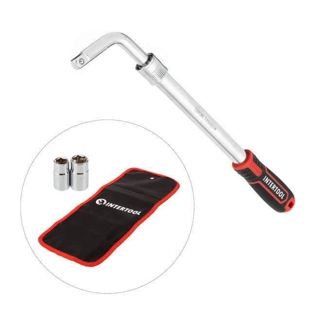 Ключ баллонный телескопический 1/2", 17/19, 21/23мм, Cr-V, чехол, STORM INTERTOOL HT-1601
Ключ баллонный телескопический 1/2", 17/19, 21/23мм, Cr-V, чехол, STORM INTERTOOL HT-1601