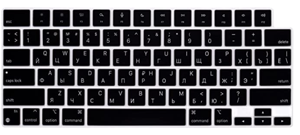 Накладка силикон на клавиатуру для Apple MacBook Pro 14" A2442 (2021) USA (013282) (black), Черный
Накладка силикон на клавиатуру для Apple MacBook Pro 14" A2442 (2021) USA (013282) (black), Черный