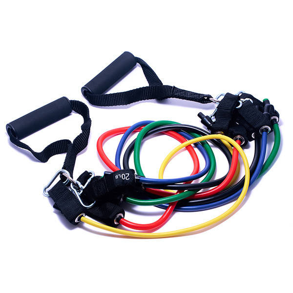 Эспандер трубчатый Forever (Набор из 5 штук) - Многофункциональный тренажер для фитнеса, рук, ног, ягодиц,
Эспандер трубчатый Forever (Набор из 5 штук) - Многофункциональный тренажер для фитнеса, рук, ног, ягодиц,