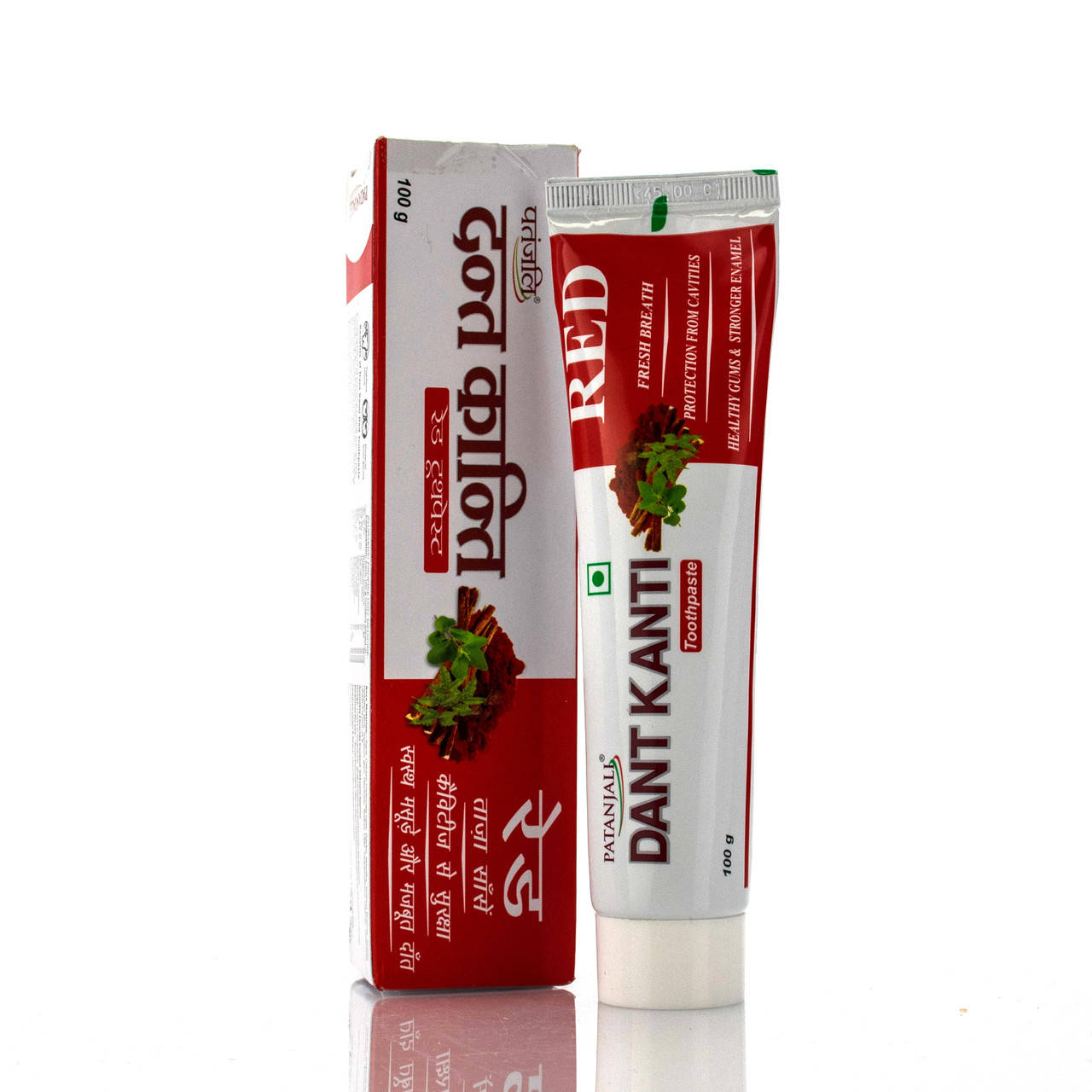 Зубная паста Патанжали, Patanjali Dant Kanti RED Fresh Breath Toothpaste For Cavity, 100 g
Зубная паста Патанжали, Patanjali Dant Kanti RED Fresh Breath Toothpaste For Cavity, 100 g