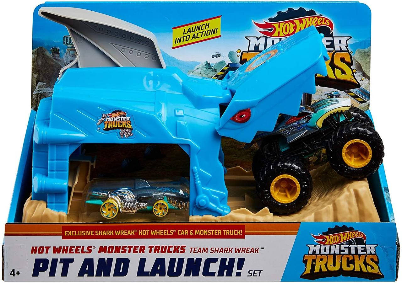 Хот вилс Пусковой гараж Акула Монстр Трак Hot Wheels Monster Truck Pit & Launch Team Shark Wreak
Хот вилс Пусковой гараж Акула Монстр Трак Hot Wheels Monster Truck Pit & Launch Team Shark Wreak