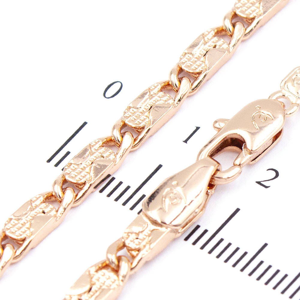 Цепочка позолота "скрепка с узором" 0,4/60 см (Медицинское золото)
Цепочка позолота "скрепка с узором" 0,4/60 см (Медицинское золото)