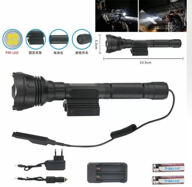 Фонарь подствольный X-Balog Q99-P90 (крепление Пикатини) ЗУ 220V/12V, 1x18650/3xAAA, zoom
Фонарь подствольный X-Balog Q99-P90 (крепление Пикатини) ЗУ 220V/12V, 1x18650/3xAAA, zoom