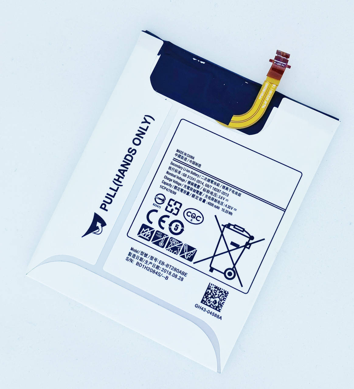 Аккумуляторная батарея (АКБ) EB-BT280FBE/EB-BT280ABE для Samsung T285 Galaxy Tab A 7.0" LTE, Li-ion, 3,8 В,
Аккумуляторная батарея (АКБ) EB-BT280FBE/EB-BT280ABE для Samsung T285 Galaxy Tab A 7.0" LTE, Li-ion, 3,8 В,